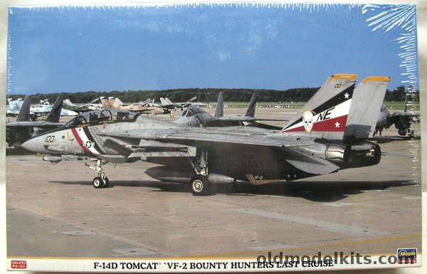 Hasegawa 1/48 F-14D Tomcat - VF-2 'Bounty Hunters' Last Cruise, 09719 plastic model kit